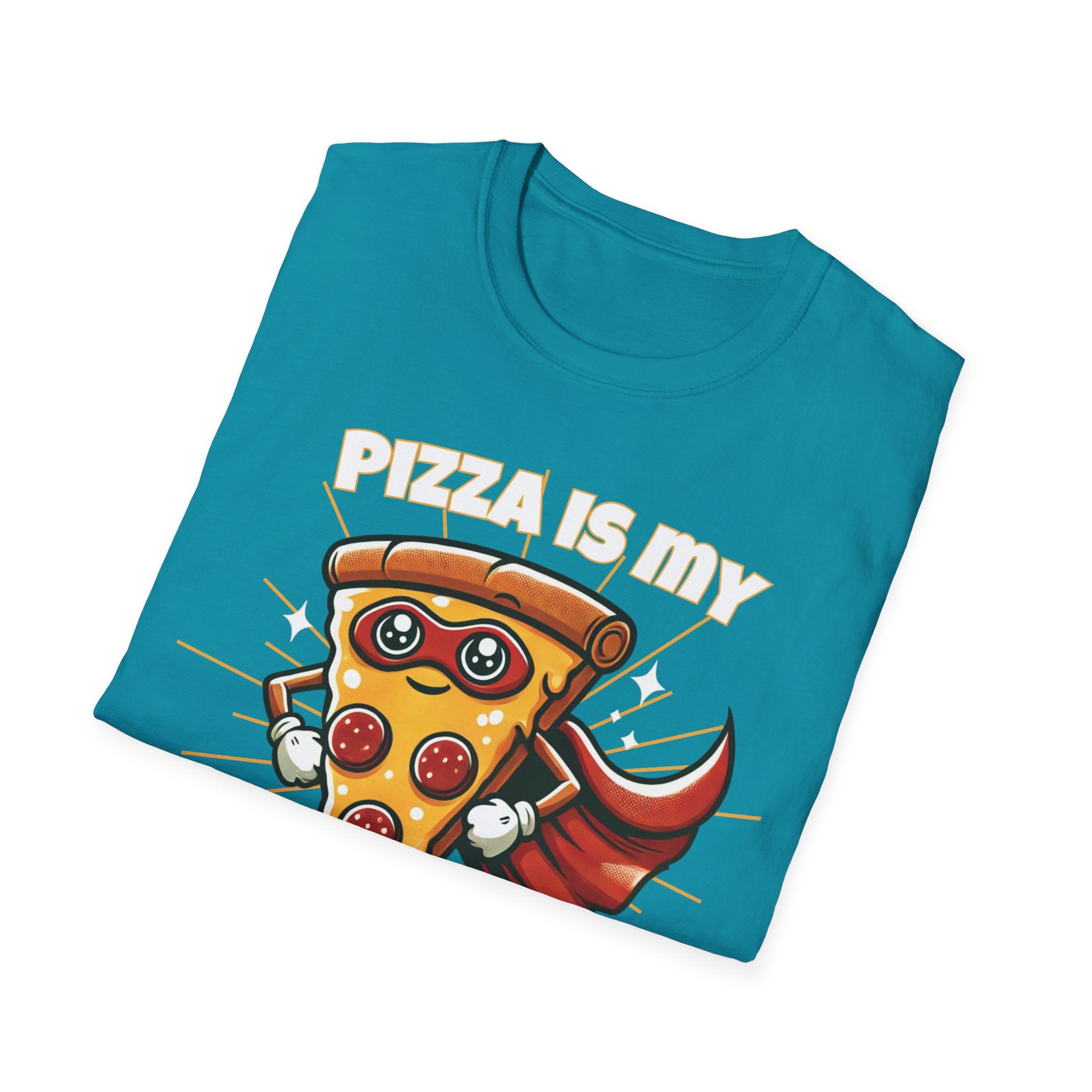 Funny Pizza Quote Unisex Softstyle T-Shirt, Spirit Animal Tee, Daily Cozy Shirt, Pizza Lover Gift, Foodie Shirt