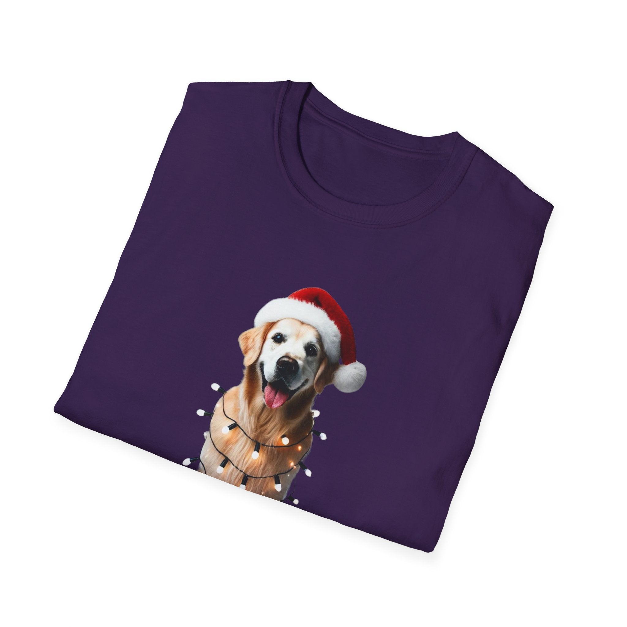 Golden Retriever Christmas Cheer - Unisex Softstyle T-Shirt