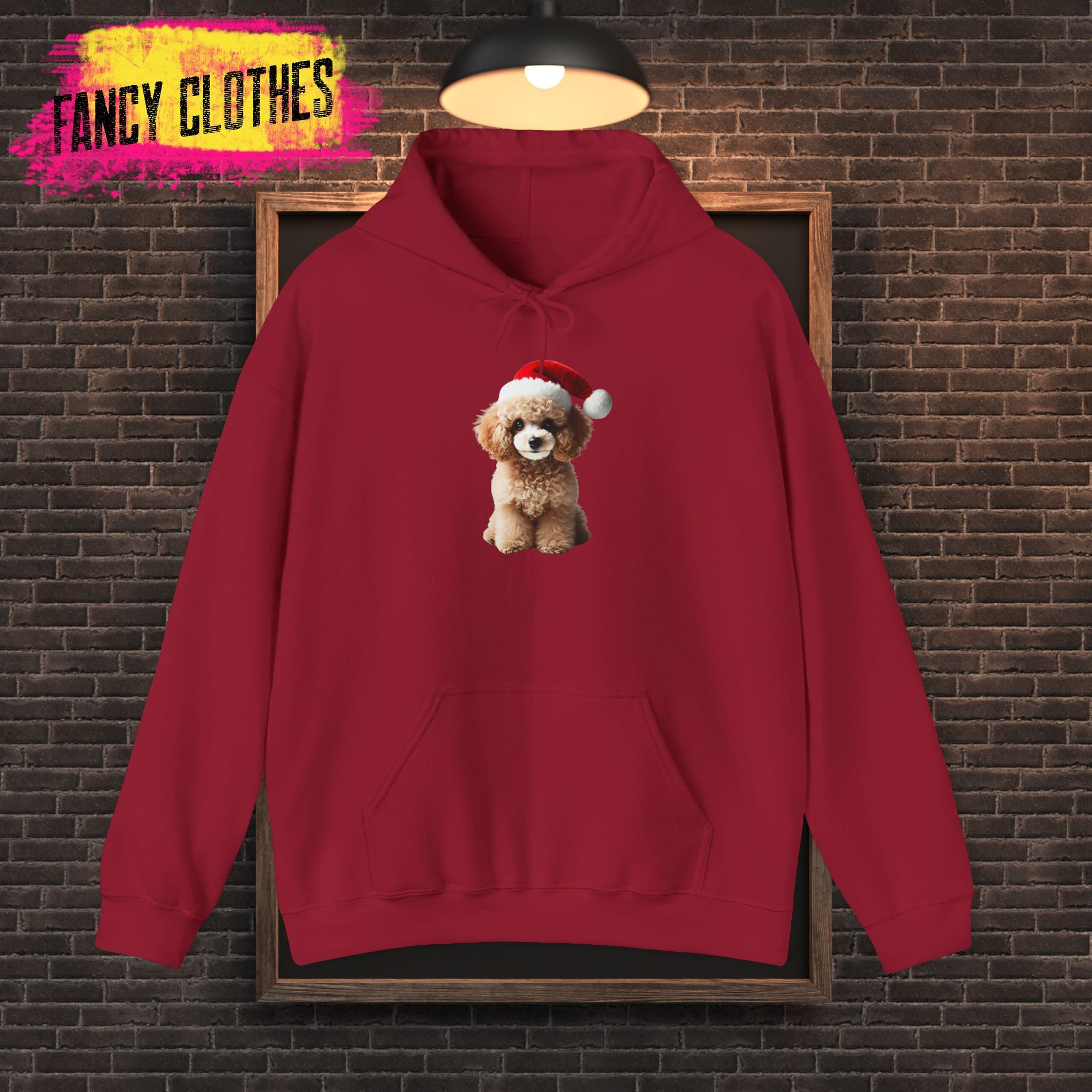 Christmas Poodle Hoodie - Unisex