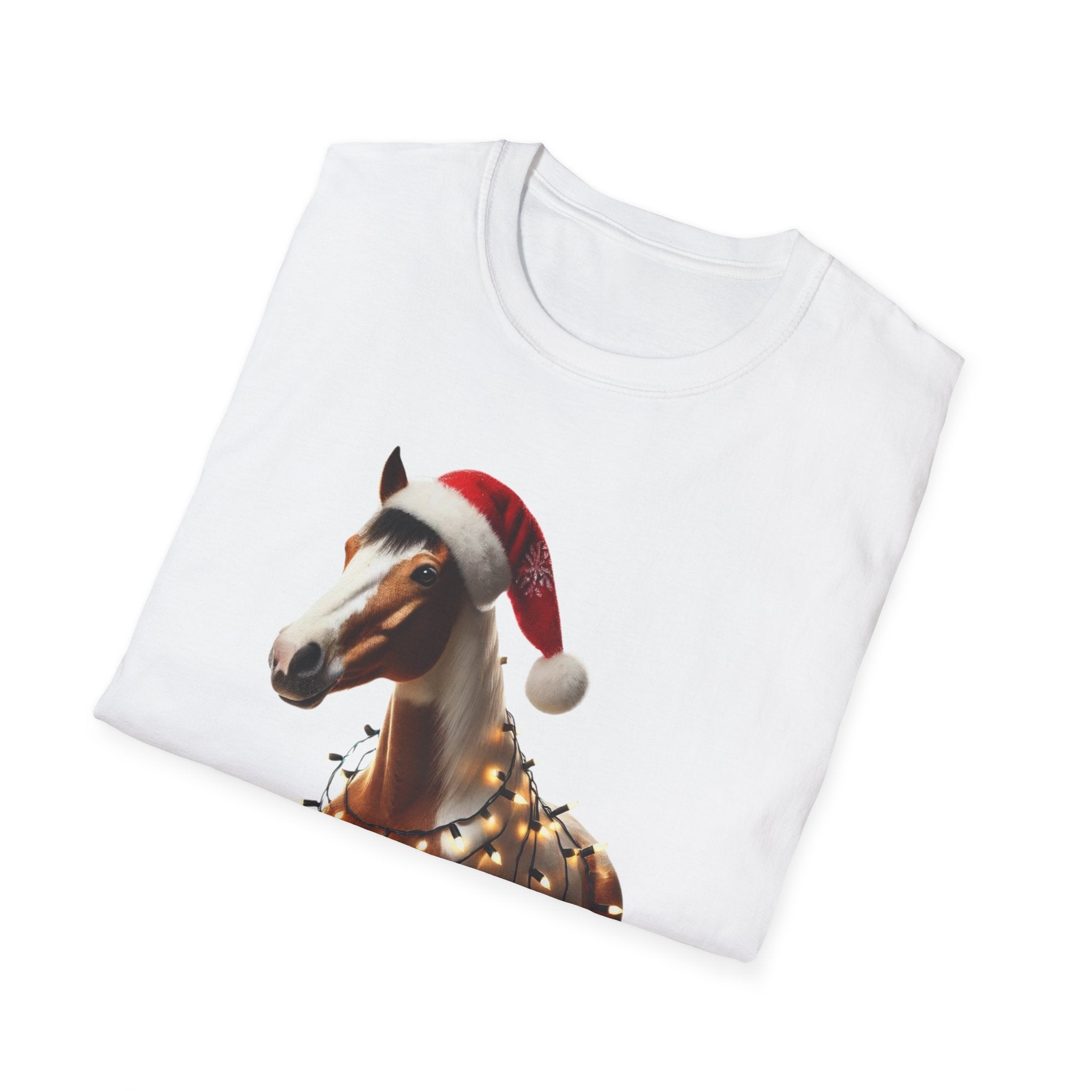 Thoroughbred Christmas Spirit - Unisex Softstyle T-Shirt