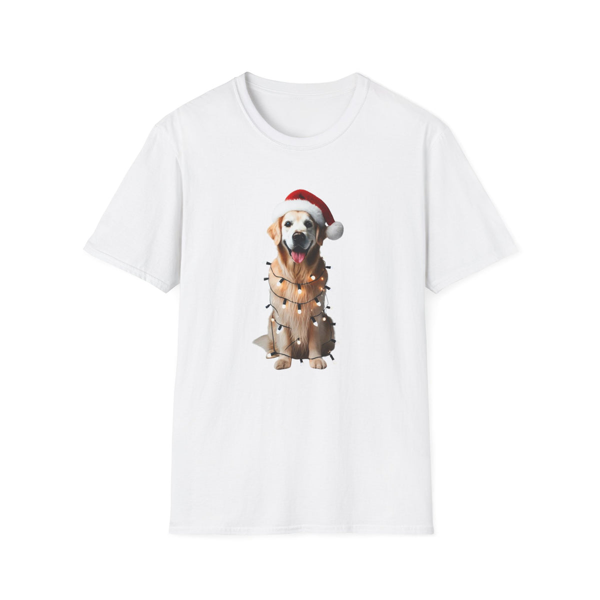 Golden Retriever Christmas Cheer - Unisex Softstyle T-Shirt