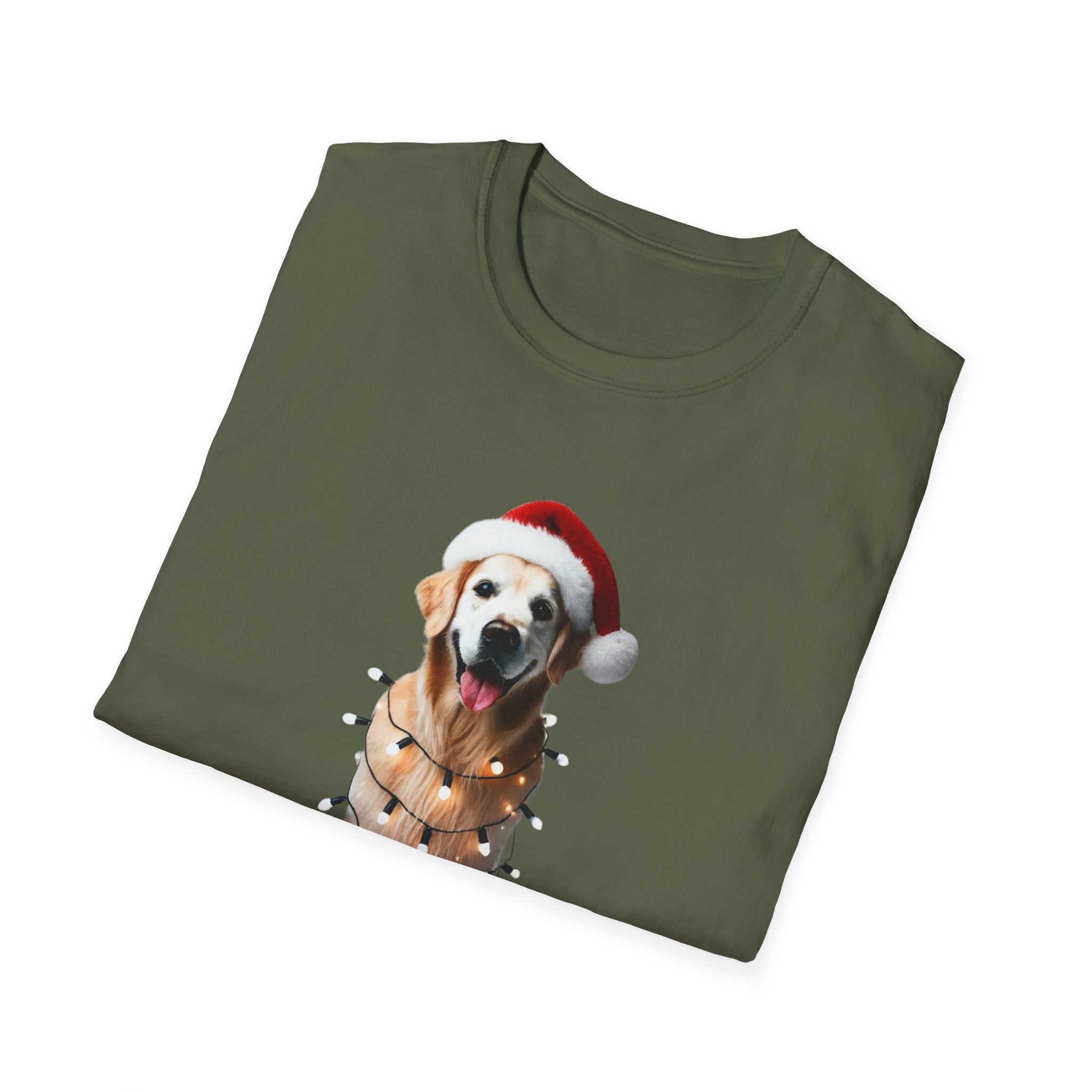 Golden Retriever Christmas Cheer - Unisex Softstyle T-Shirt