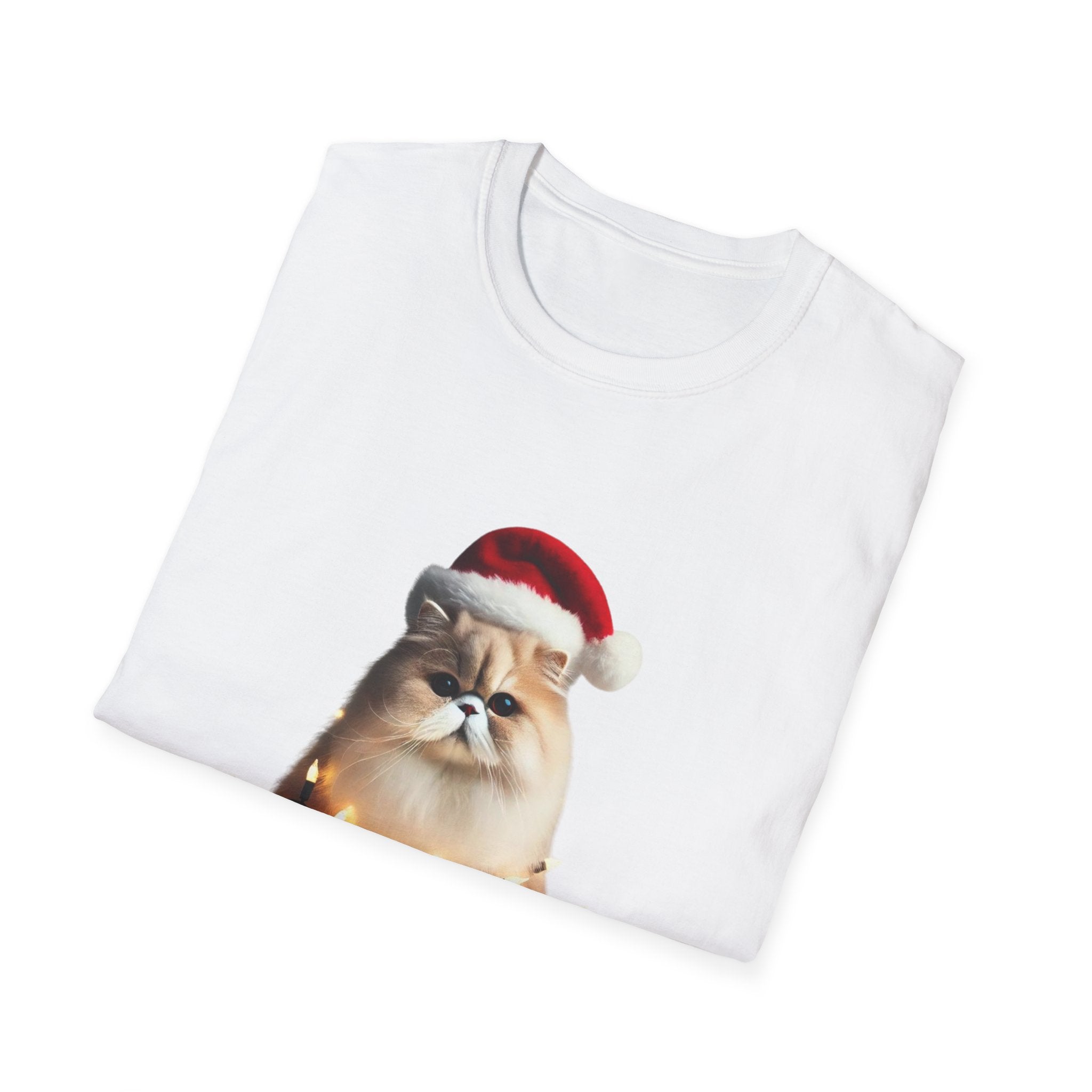 Christmas Persian Cat - Unisex Softstyle T-Shirt