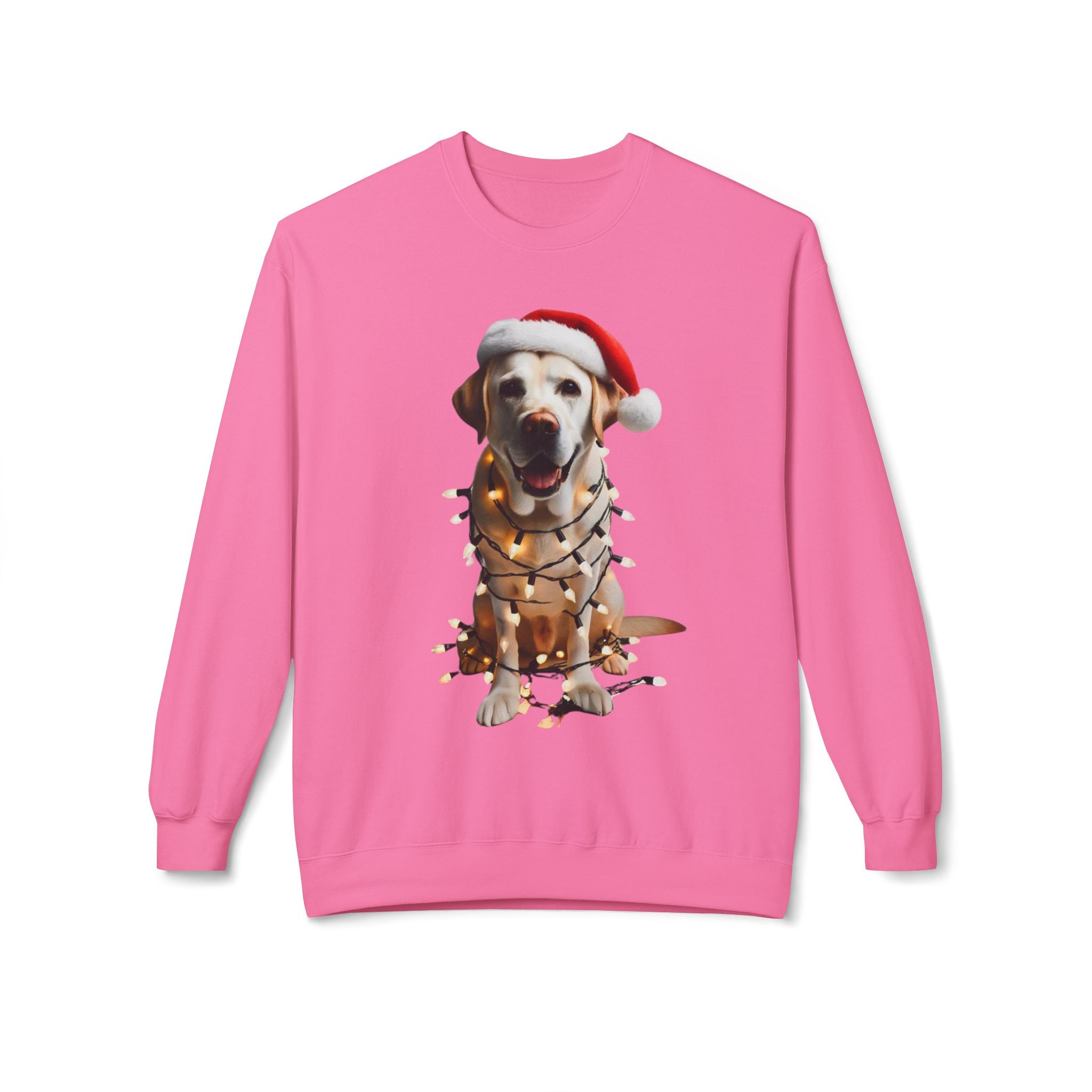 Merry XMas Labrador - Unisex Midweight Softstyle Fleece Crewneck Sweatshirt