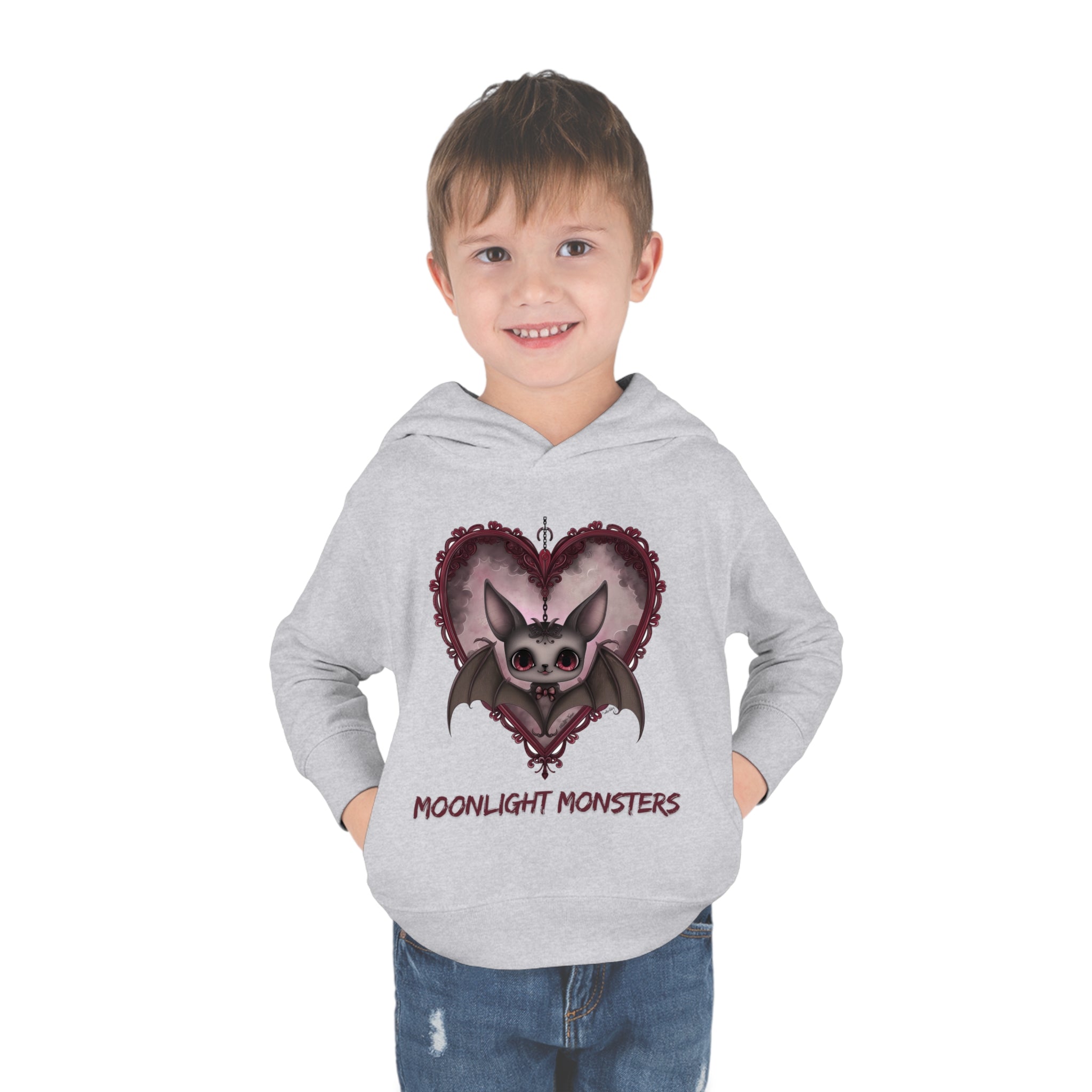 Moonlight Monsters Toddler Halloween Hoodie - Soft & Cozy Pullover for Little Ghouls!