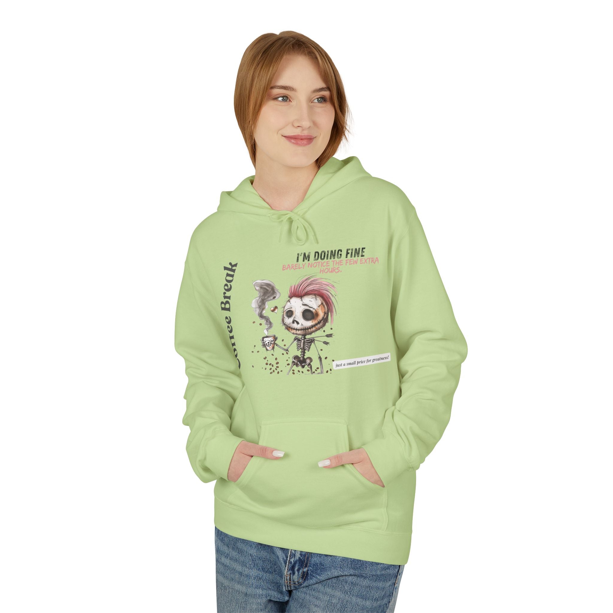 Unisex Midweight Softstyle Fleece Hoodie - Coffee Break