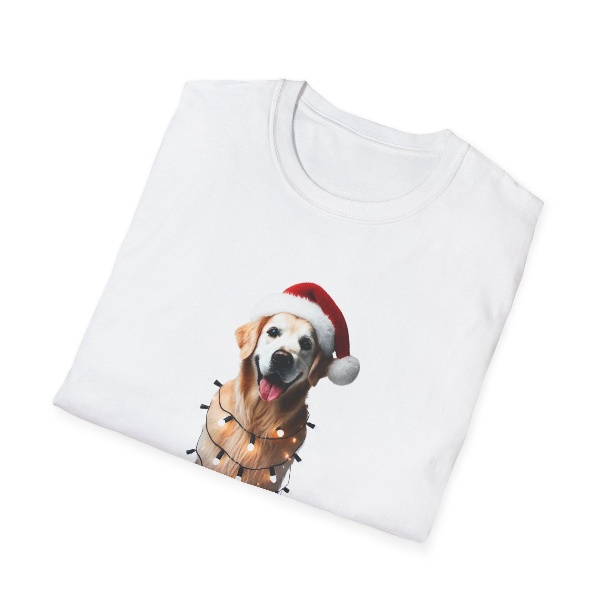 Golden Retriever Christmas Cheer - Unisex Softstyle T-Shirt