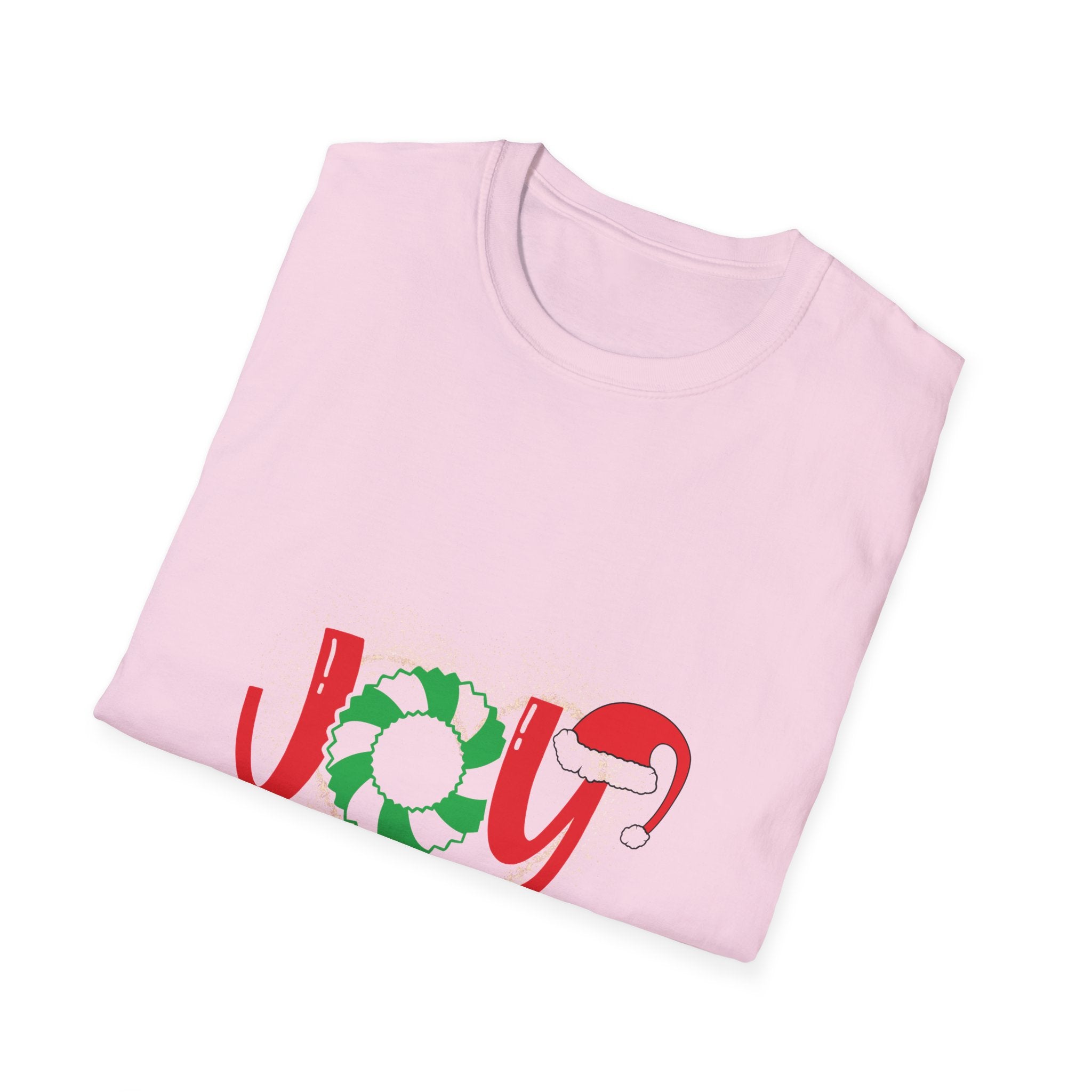 Christmas Joy Unisex Softstyle T-Shirt, Holiday Tee, Festive Apparel, Xmas Shirt, Winter Clothing