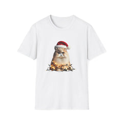 Christmas Persian Cat - Unisex Softstyle T-Shirt