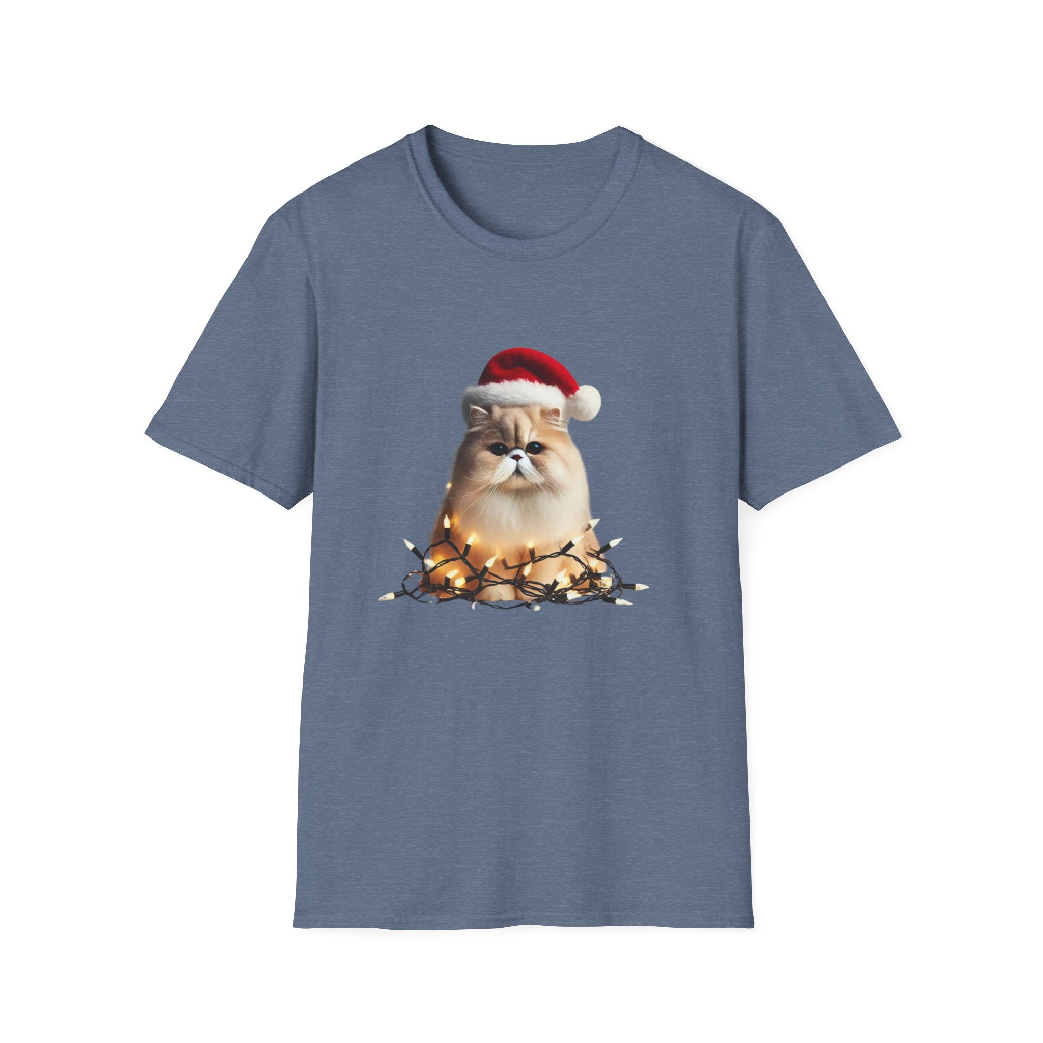 Christmas Persian Cat - Unisex Softstyle T-Shirt