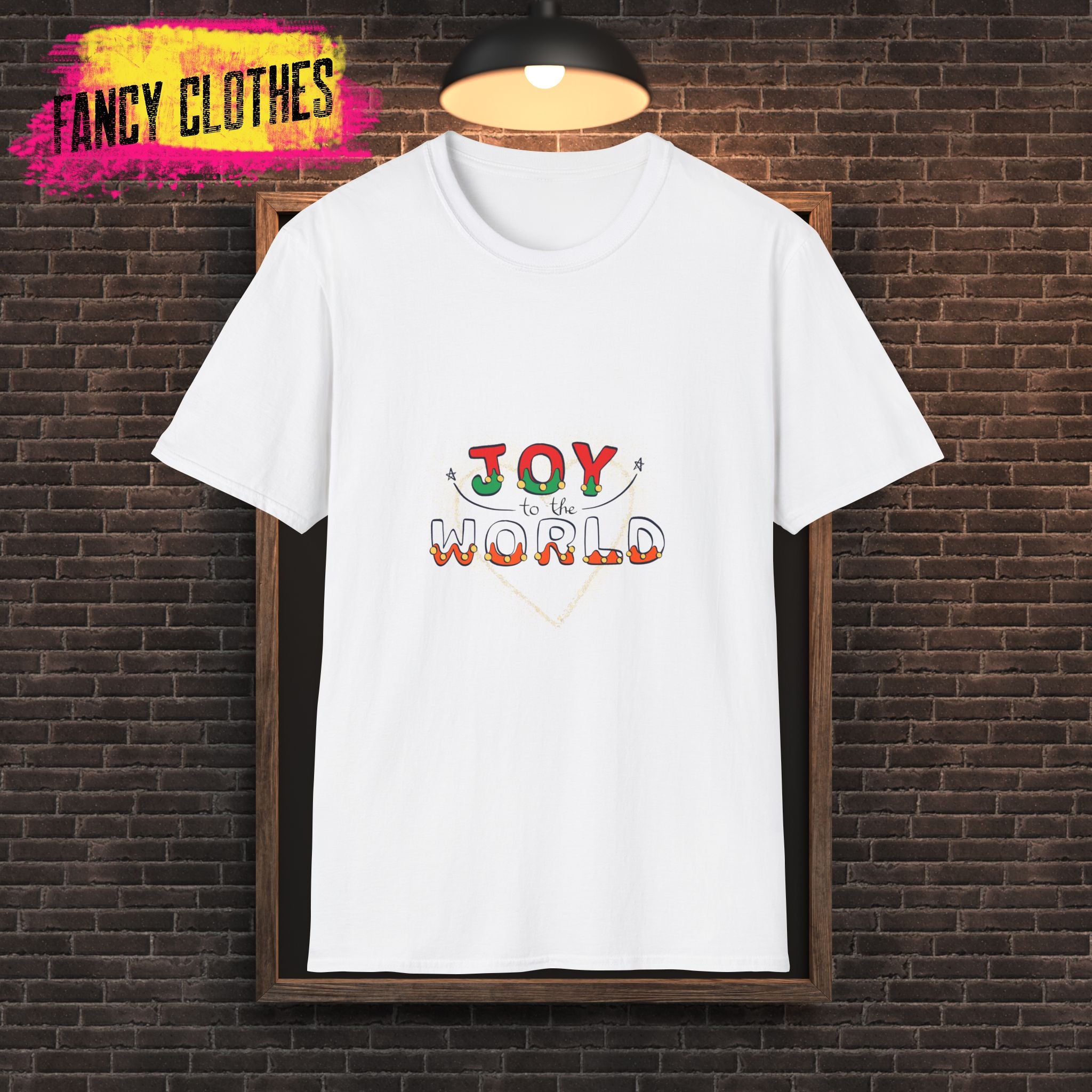 Christmas Joy Unisex Softstyle T-Shirt, Holiday Tee, Festive Apparel, Xmas Shirt, Winter Clothing