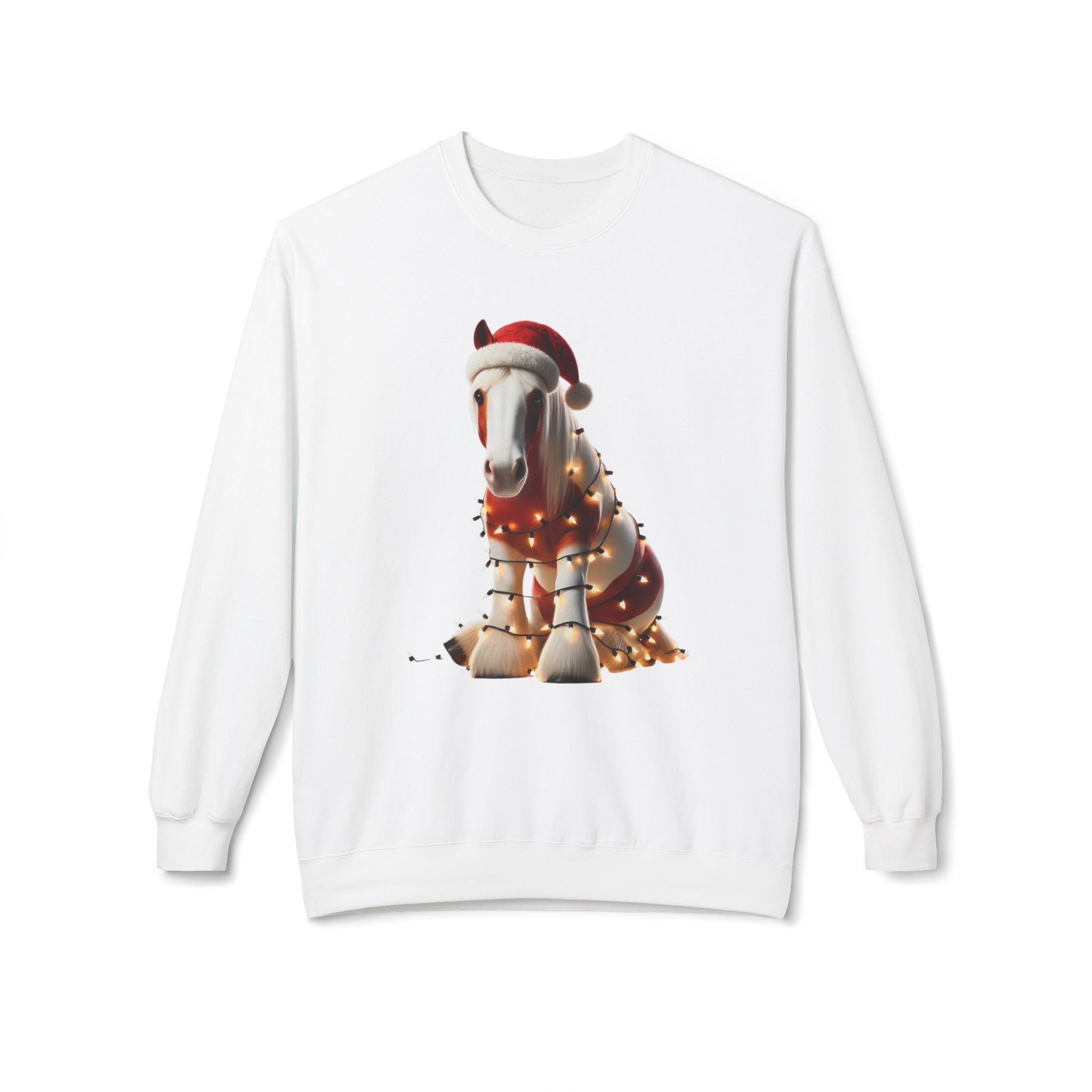 Paint Horse Festivities - Unisex Midweight Softstyle Fleece Crewneck Sweatshirt