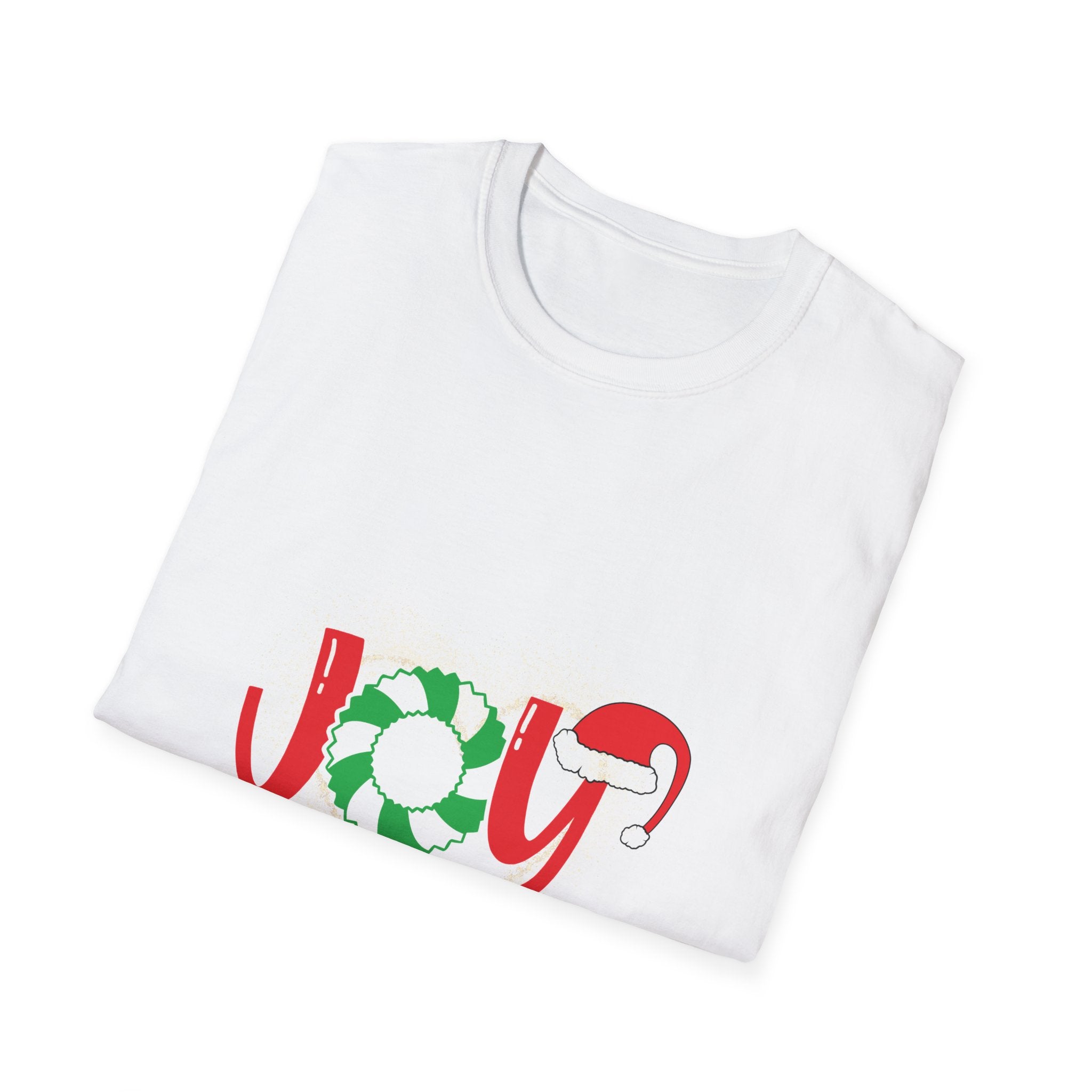 Christmas Joy Unisex Softstyle T-Shirt, Holiday Tee, Festive Apparel, Xmas Shirt, Winter Clothing