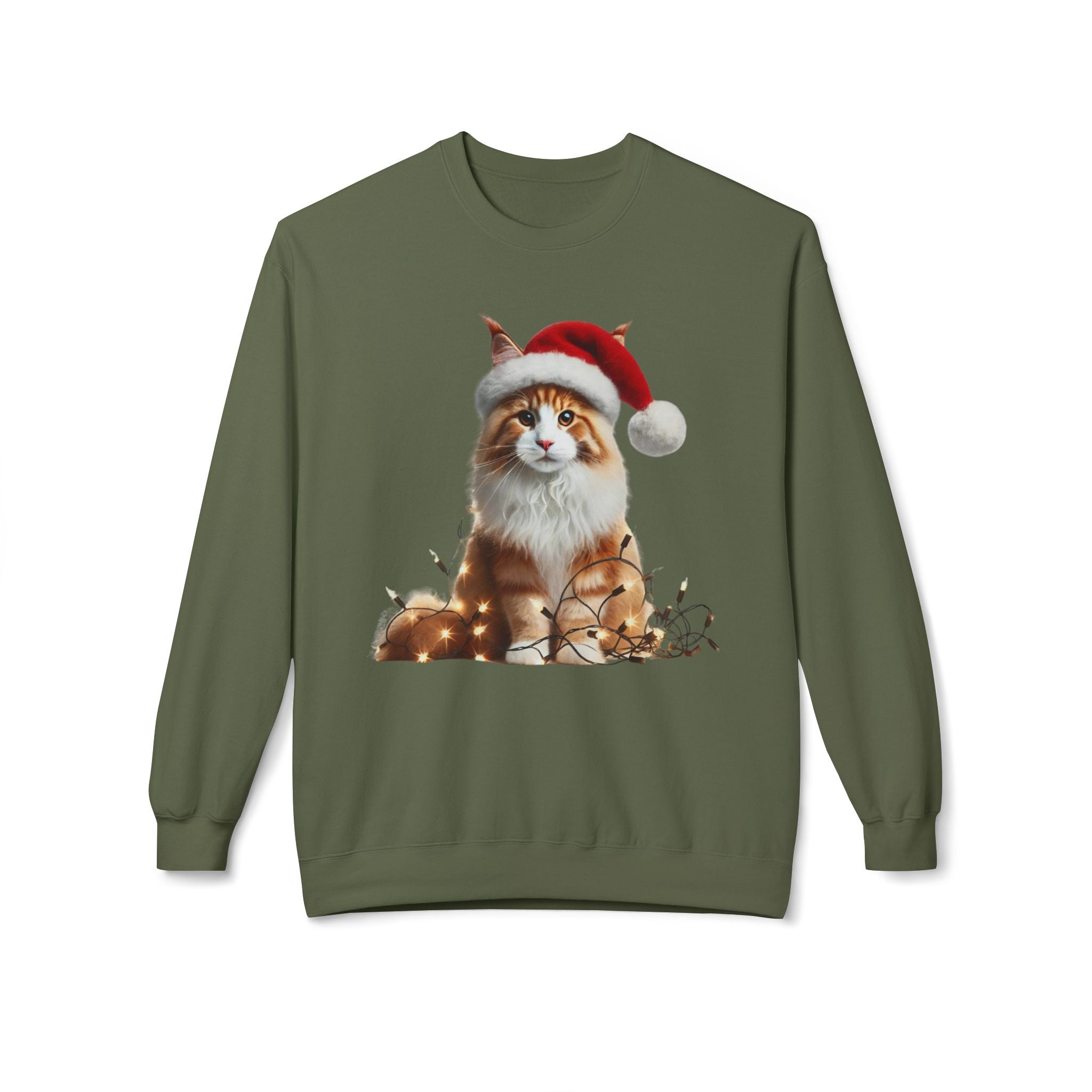 Jolly Maine Coon - Unisex Midweight Softstyle Fleece Crewneck Sweatshirt