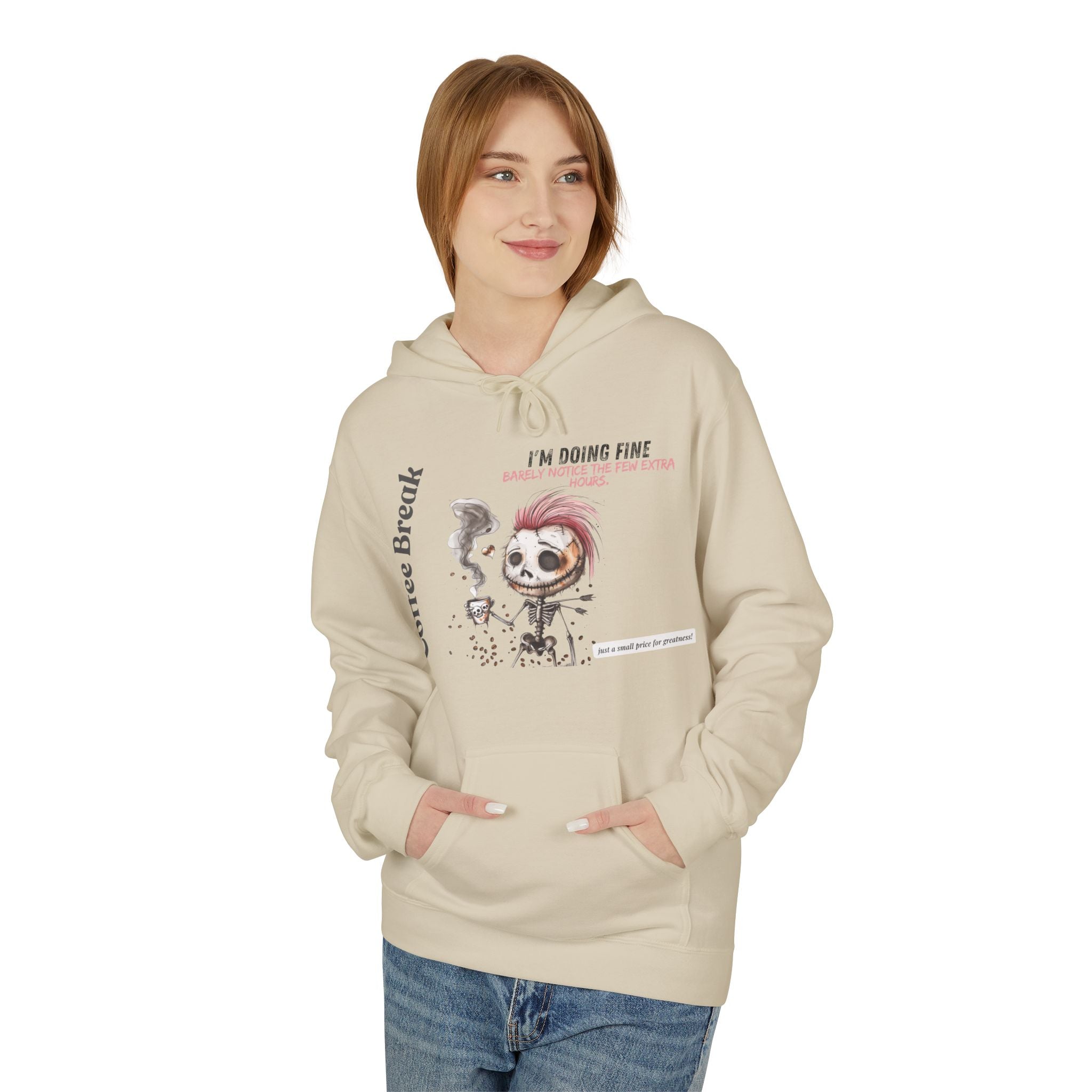 Unisex Midweight Softstyle Fleece Hoodie - Coffee Break