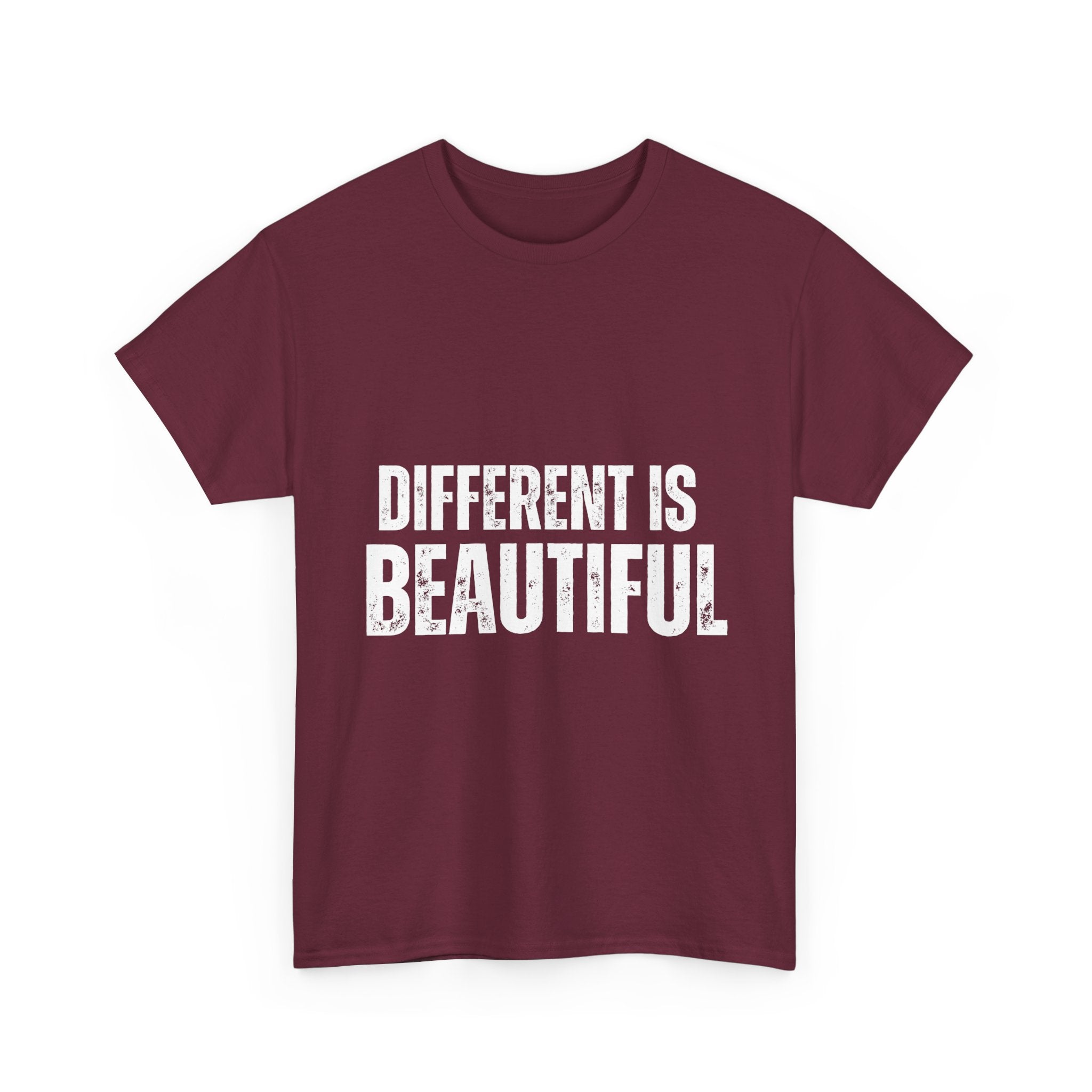 Different is Beautiful Unisex Tee, Inspirational Quote Shirt, Graphic T-Shirt, Unique Gift, Cotton Top