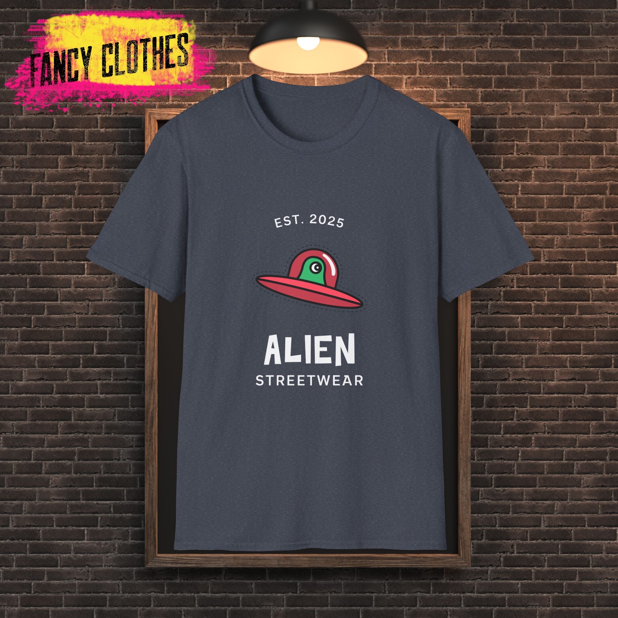 Alien Streetwear T-Shirt - Fun UFO Design - East Coast USA