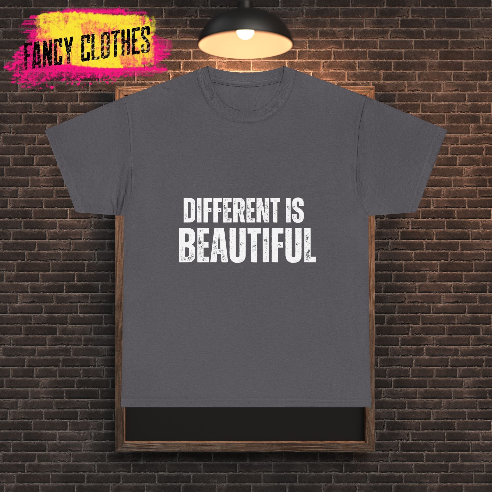 Different is Beautiful Unisex Tee, Inspirational Quote Shirt, Graphic T-Shirt, Unique Gift, Cotton Top