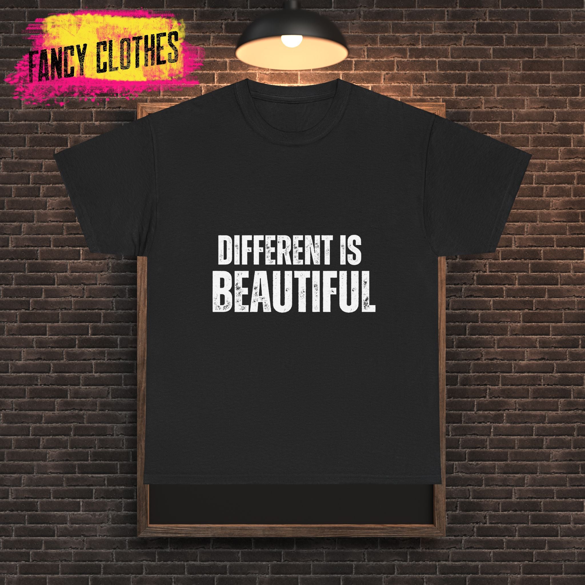 Different is Beautiful Unisex Tee, Inspirational Quote Shirt, Graphic T-Shirt, Unique Gift, Cotton Top