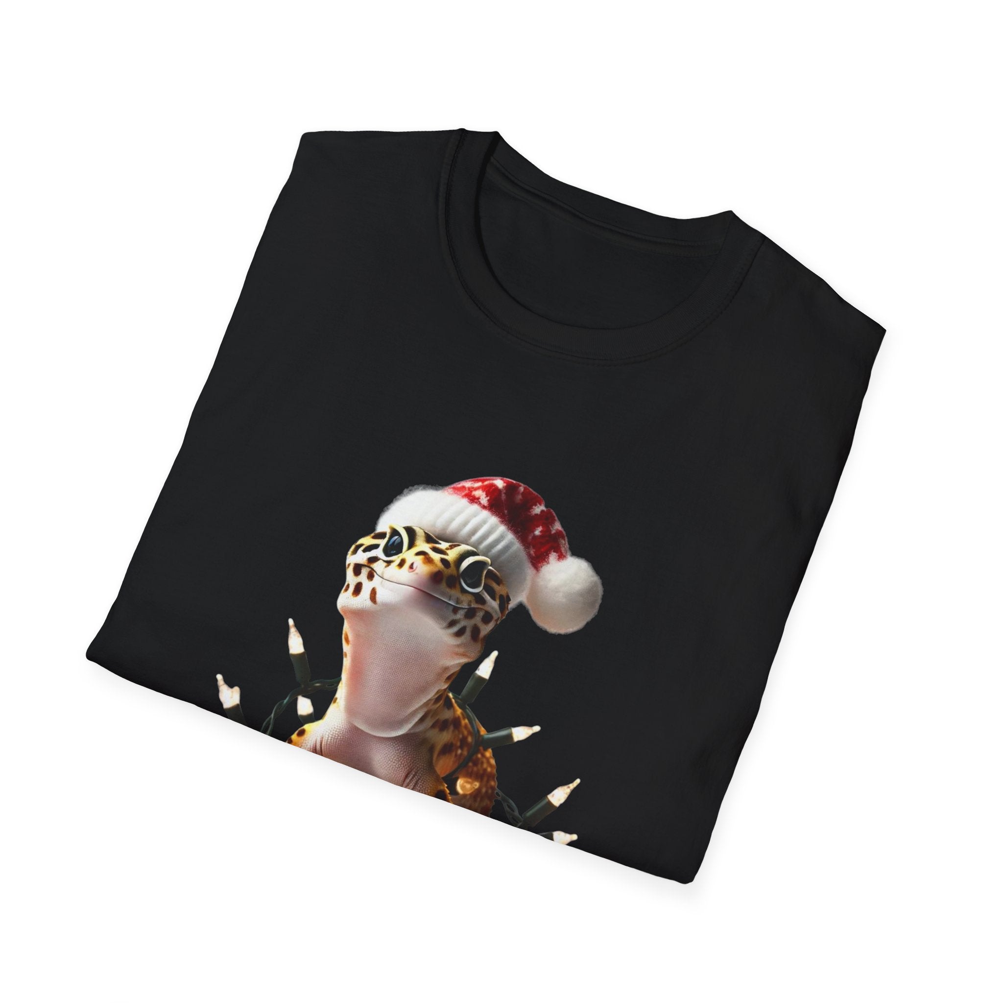 XMas Gecko Glow - Unisex Softstyle T-Shirt