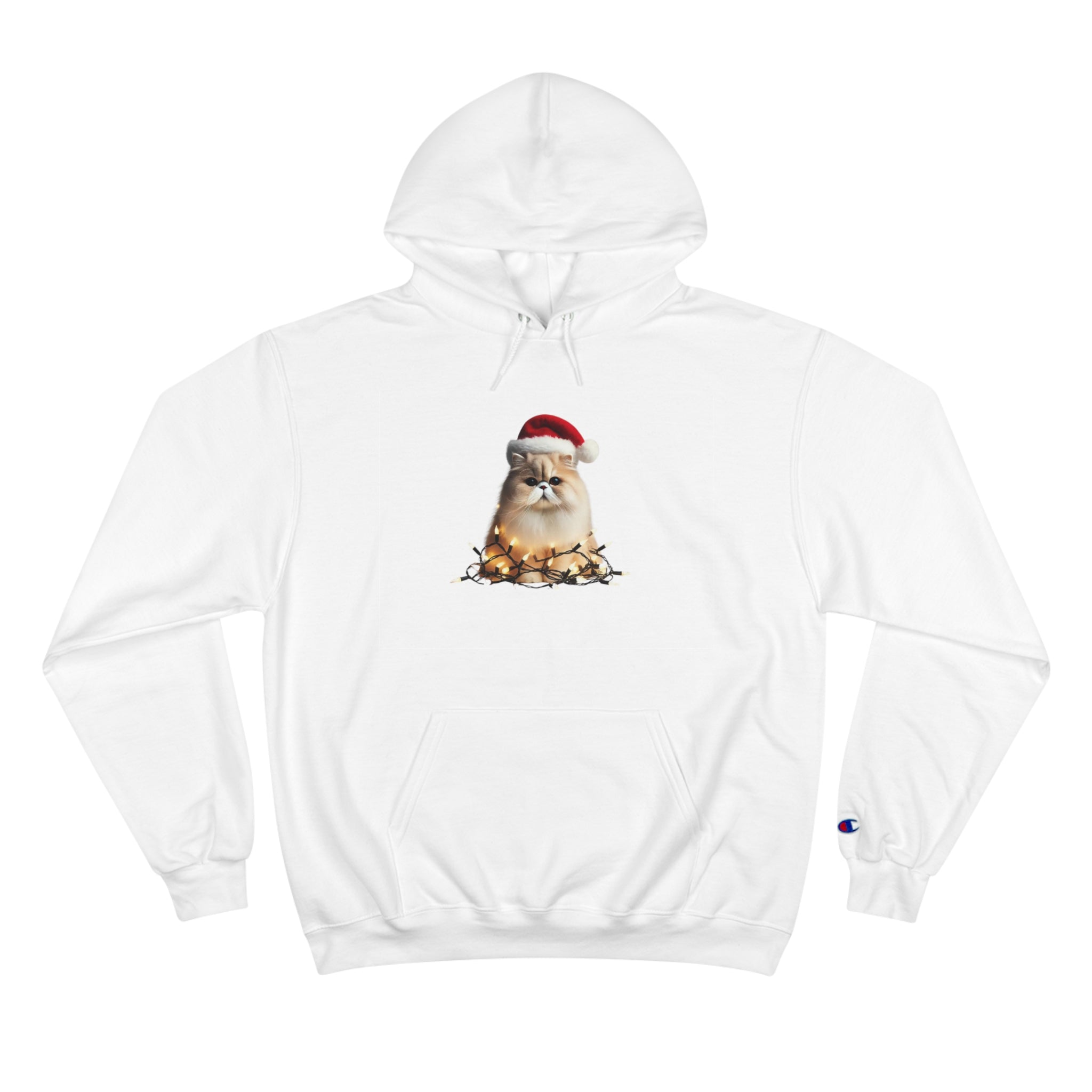 Christmas Persian Cat - Champion Hoodie