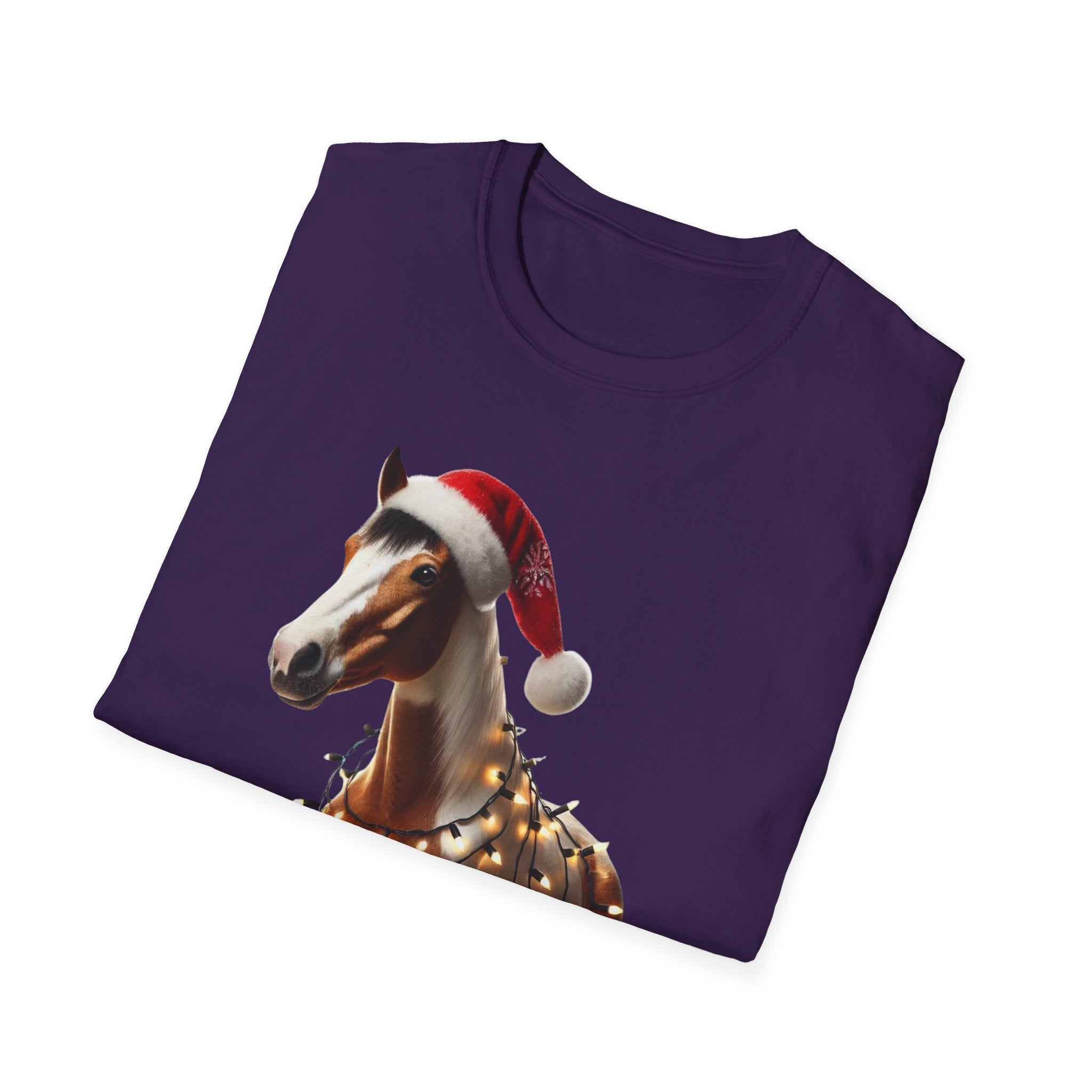 Thoroughbred Christmas Spirit - Unisex Softstyle T-Shirt