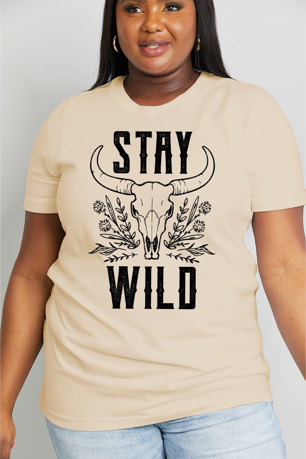 Simply Love Simply Love Full Size STAY WILD Graphic Cotton Tee