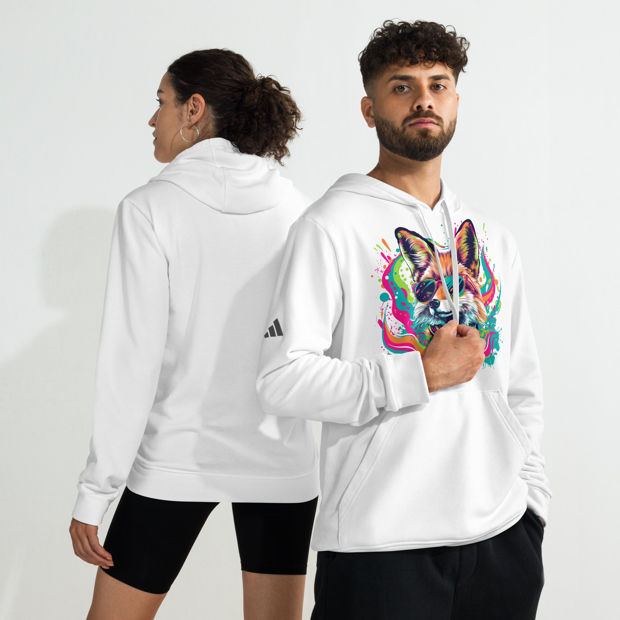 Stay We!rd, Stay W!ld: adidas Fleece Hoodie for Everyday Comfort