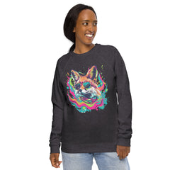 Embrace Comfort, Stay Wild: Unisex Organic Raglan Sweatshirt