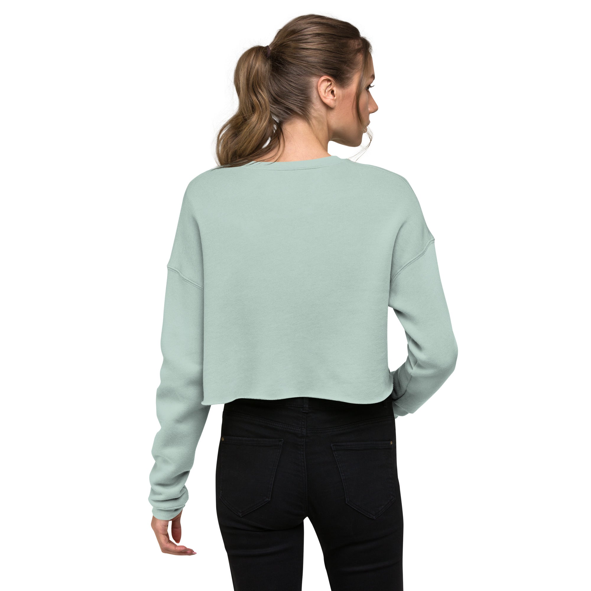 Stay Weird, Stay Wild: Chic Fleece Crop Sweatshirt