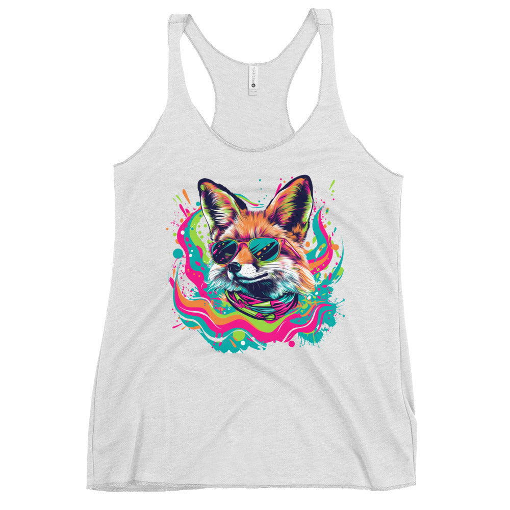 Stay We!rd, Stay W!ld: Women's Edgy Racerback Tank