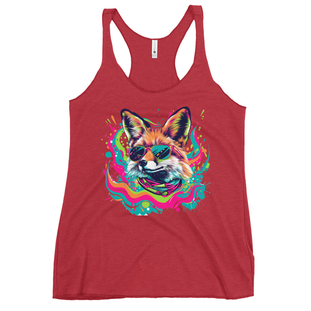 Stay We!rd, Stay W!ld: Women's Edgy Racerback Tank