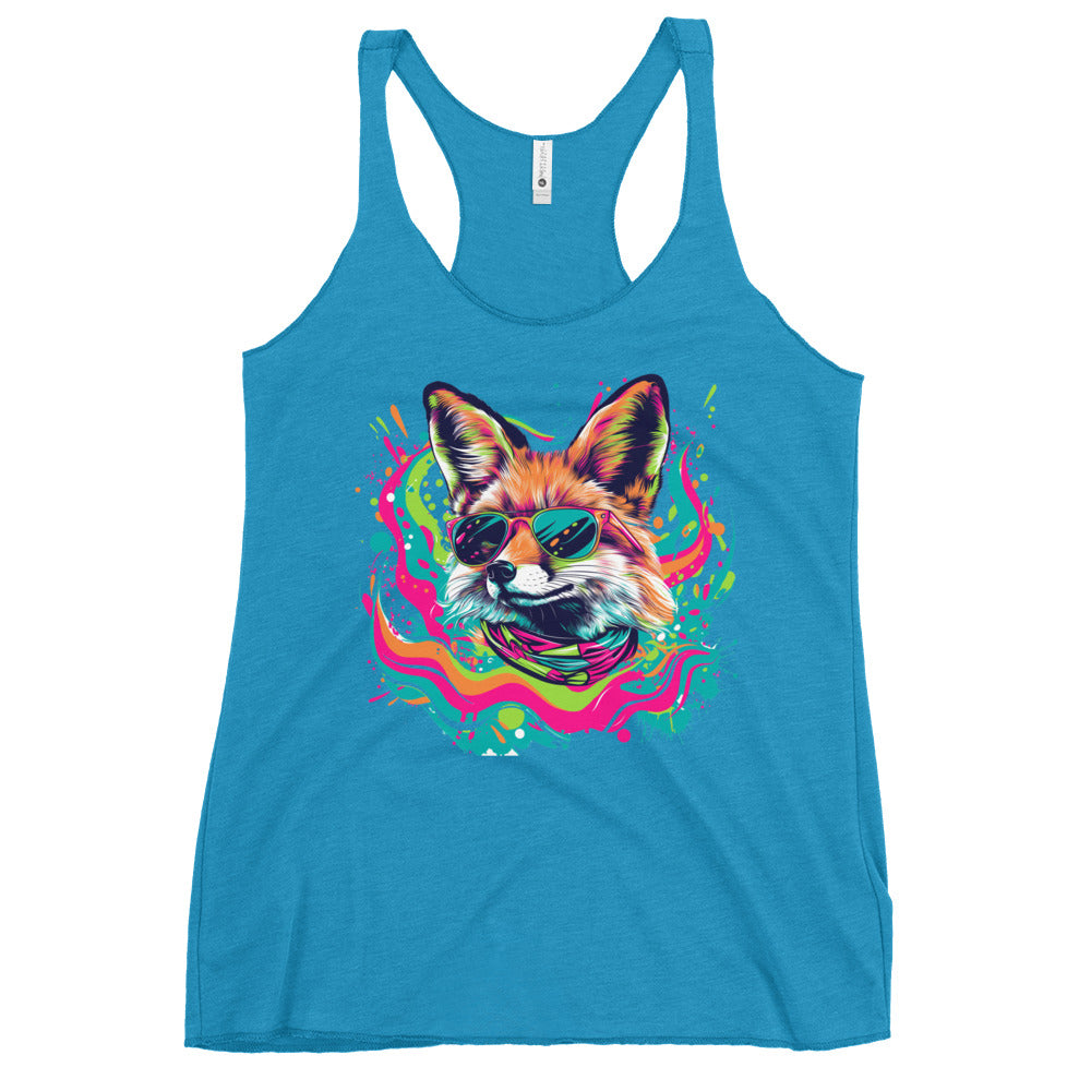 Stay We!rd, Stay W!ld: Women's Edgy Racerback Tank